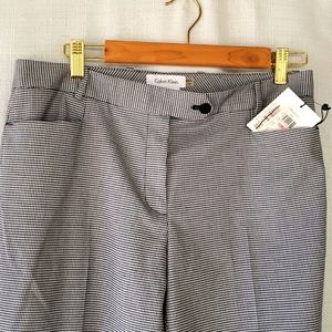 Calvin Klein Black & White Houndstooth Pants